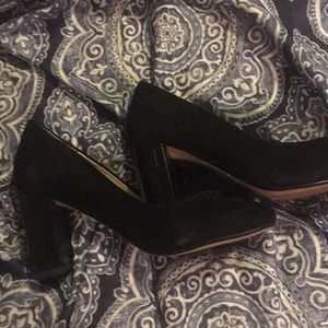 Fantastic shoes. Suede with leather heels